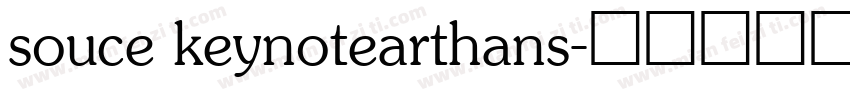 souce keynotearthans字体转换